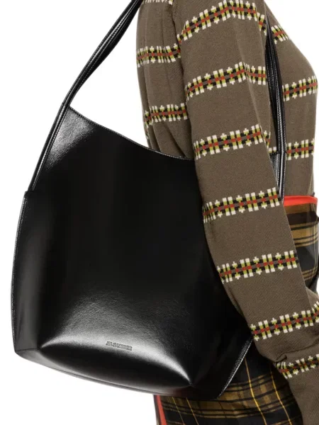 Geantă Jil Sander din piele negru