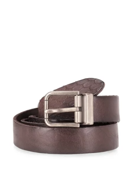 Cu centură curea Dolce & Gabbana din piele maro