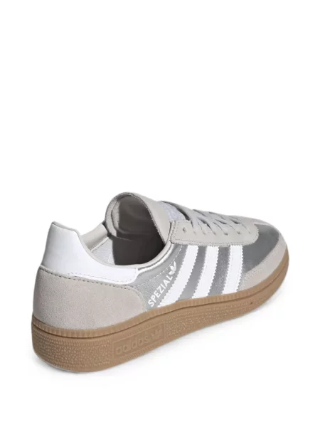 Lung pantaloni scurți Adidas din piele cu buline maro
