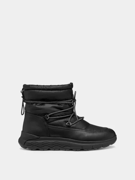 Кожаные дутики Geox черные