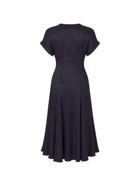 Rochie midi Nissa din satin albastru