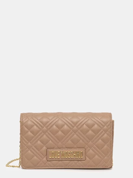 Kabelka Love Moschino béžová