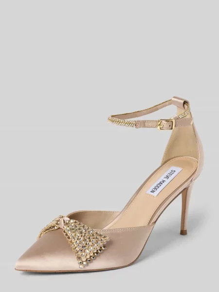 Czółenka z ozdobą z cyrkonii model Last Dance' Steve Madden beżowa