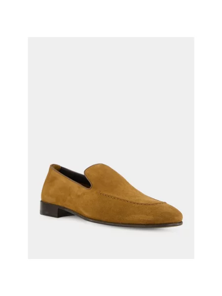 Półbuty Manolo Blahnik skórzane brązowe