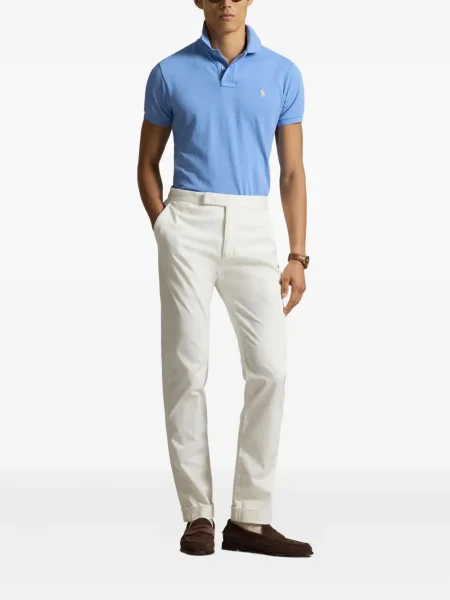 Șapcă Polo Ralph Lauren cu broderie din țesătură twill în carouri albastru