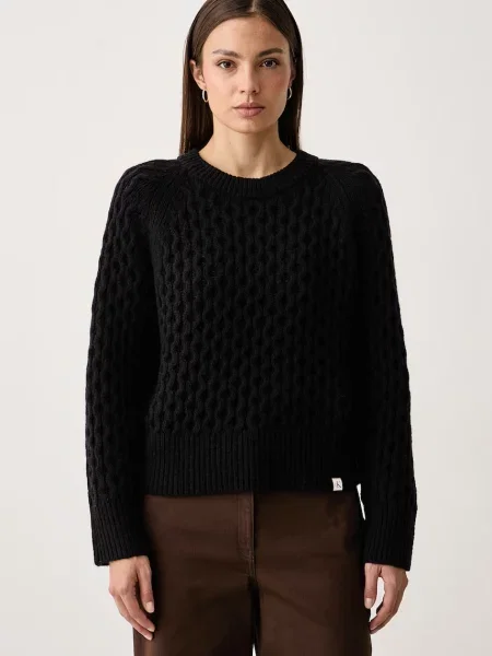 Calvin Klein Jeans pulover pentru femei cu lână negru