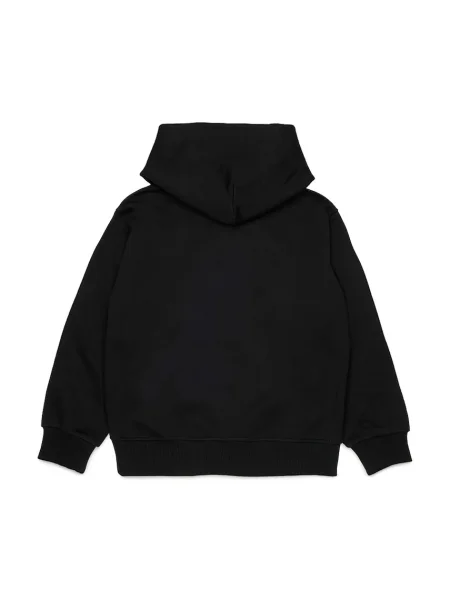Diesel lyocell keverék szoknya SCIRCLEHOOD OVER SWEAT-SHIRT fekete