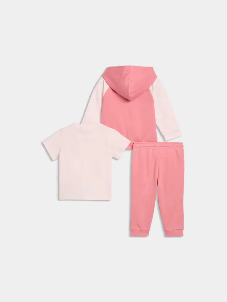Костюмна футболка Puma з капюшоном рожева