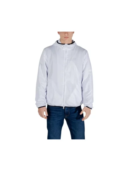 Kurtka Emporio Armani Ea7 z długim rękawem biała