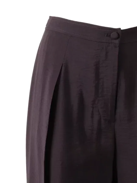 Plačiakojis kelnės Emporio Armani ruda