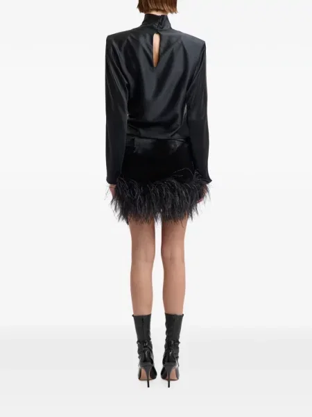 Fusta mini 16arlington cu pene negru