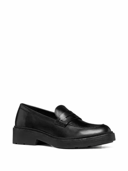 Pantofi loafer Geox din piele negru