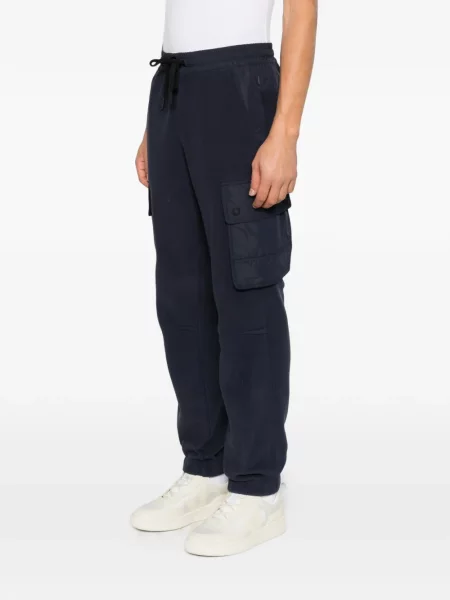 Pantaloni cargo Moncler Grenoble din fleece albastru