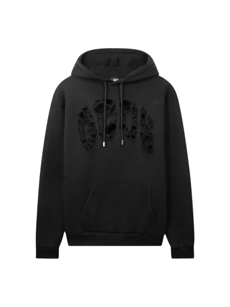 Bluza z kapturem Gcds z kapturem z logo czarna