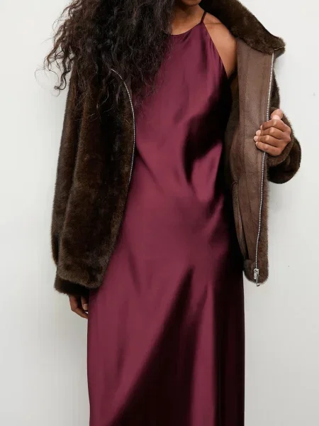 Куртка Answear.LAB демісезонна oversize коричневий
