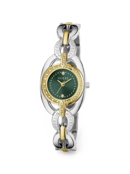 Ceas Guess cu autograf verde
