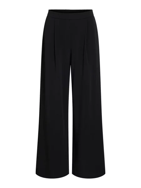 VILA Pantaloni cutați VIBenne' negru