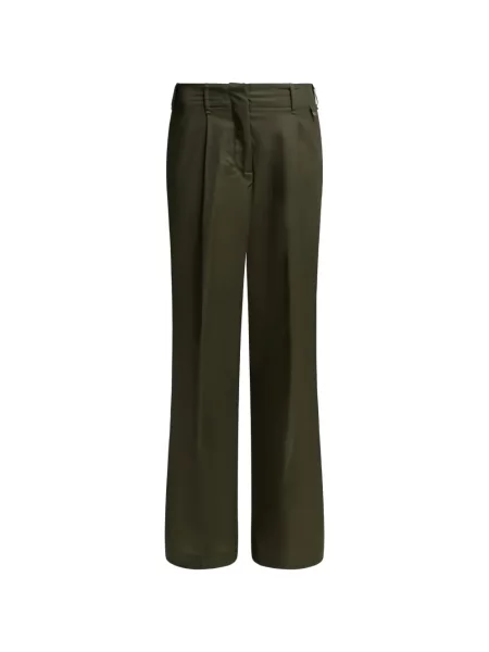 Pantaloni Herno plisate verde