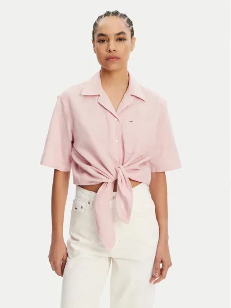 Tommy Jeans Košulja ružičasta
