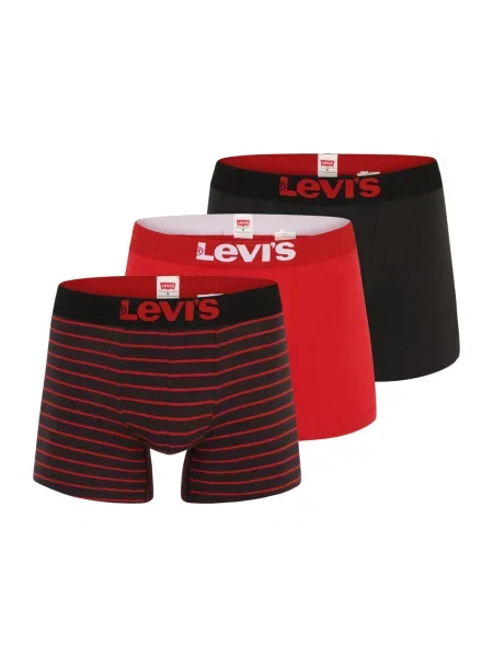 LEVI'S Boksarice rdeča / črna bela