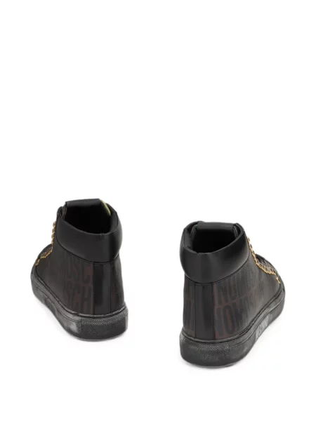 Sneakerși Moschino cu imagine negru