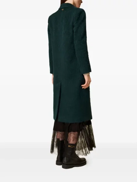 Palton Twinset de lână verde
