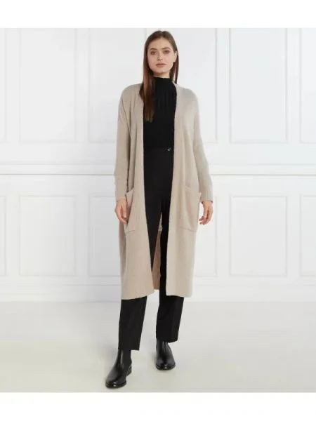 Marella SPORT De lână cardigan | Relaxed fit bej