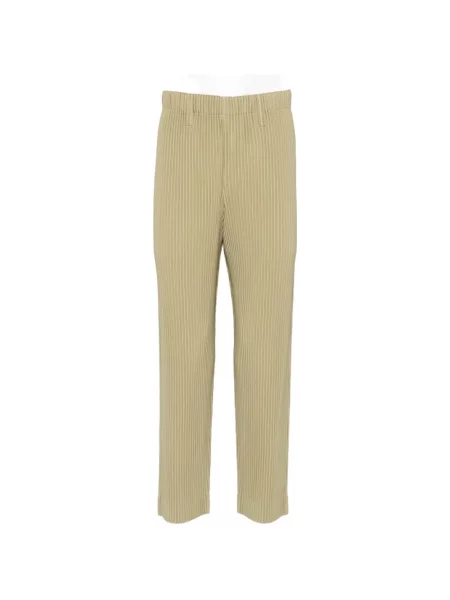 Plisované zúžené kalhoty Homme Plissé Issey Miyake zelené
