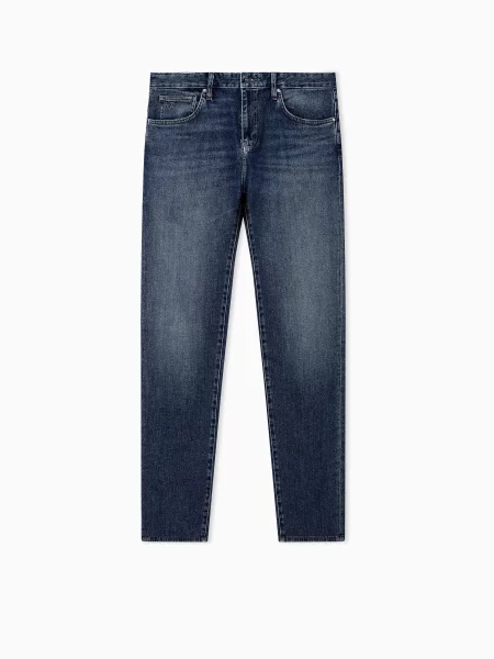 Зауженные джинсы Armani Exchange синий