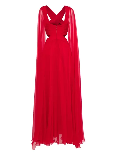 Jedwabna sukienka Zuhair Murad czerwona