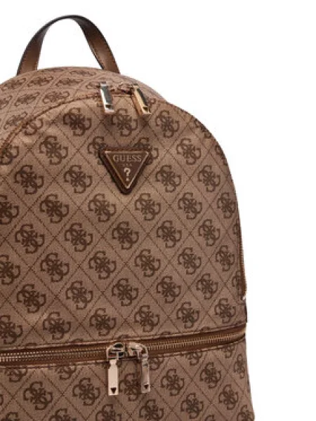 Ruksak Guess Adrian Logo Travel smeđa