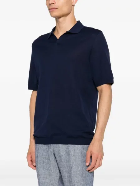 Scurt tricou polo Corneliani albastru