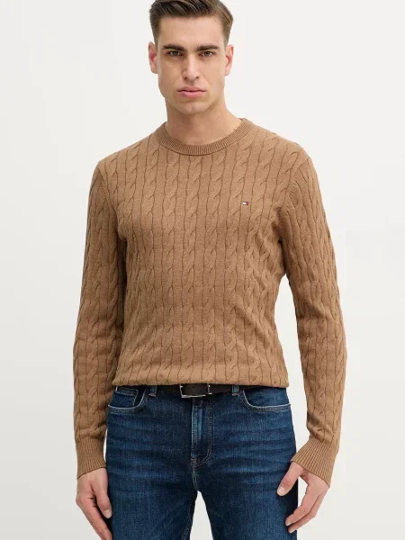 Tommy Hilfiger Pulover bărbați de maro
