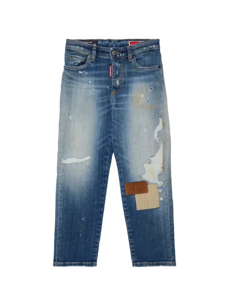 Jeansy dziecięce Dsquared2 niebieskie
