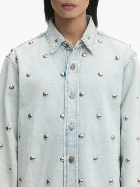 Риза Fiorucci с шипове синьо