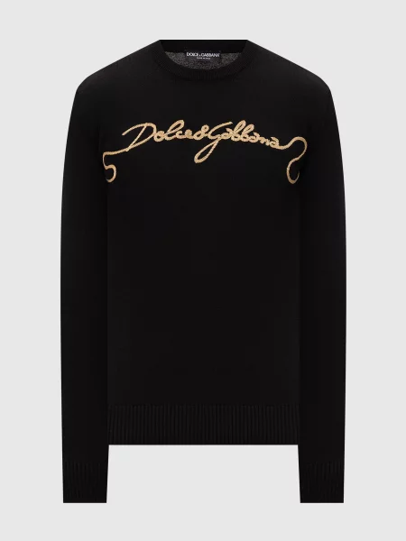 Шерстяной свитер Dolce&gabbana черный