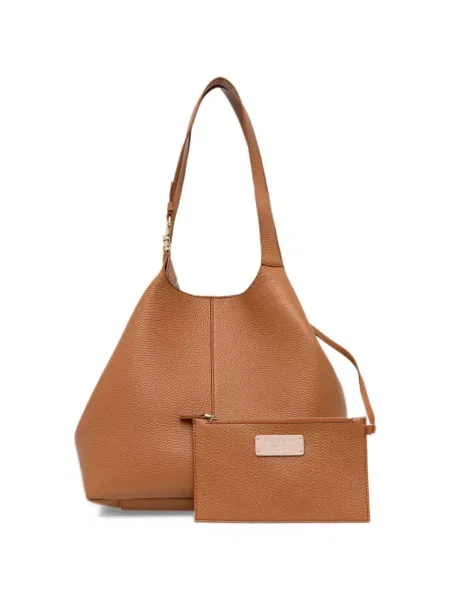 Bőr shopper táska Coccinelle barna