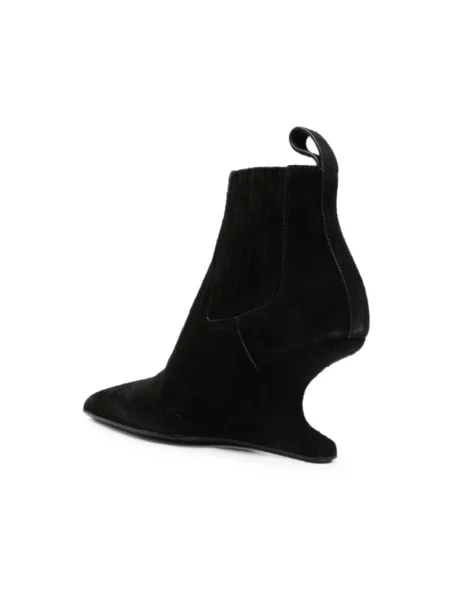 Buty do kostki Rick Owens zamszowe czarne