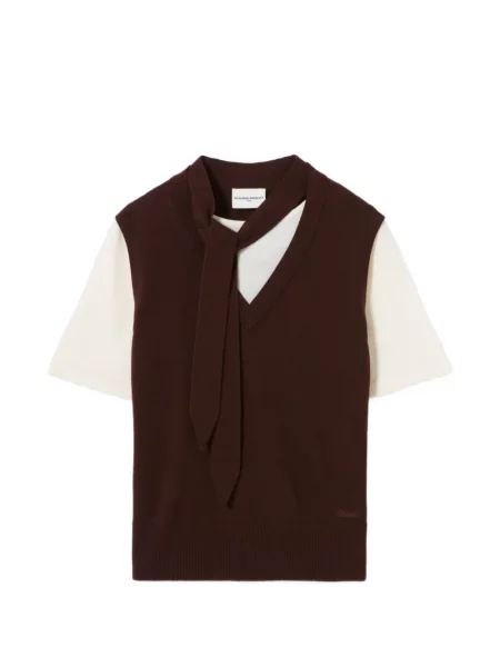 Scurt pulover Claudie Pierlot cu funde maro