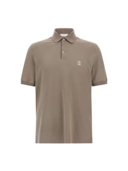 Koszulka polo Brunello Cucinelli beżowa