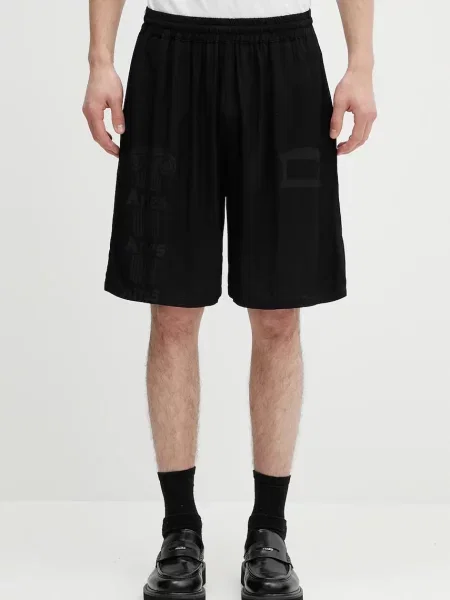 Aries szorty Ancient Column Luxe Shorts gładkie czarny