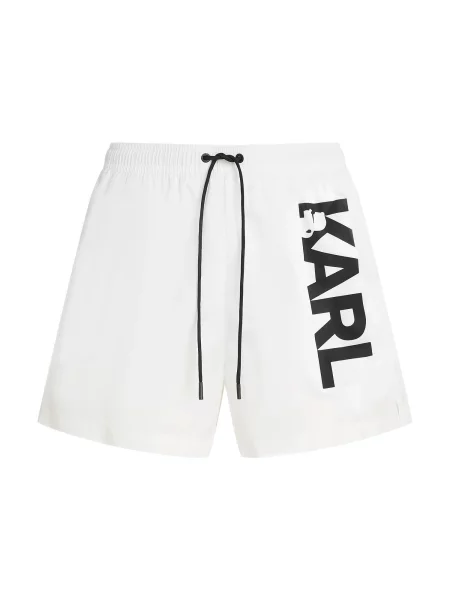 Karl Lagerfeld Șorturi de baie negru alb