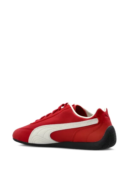 Sneakerși Puma din piele roșu