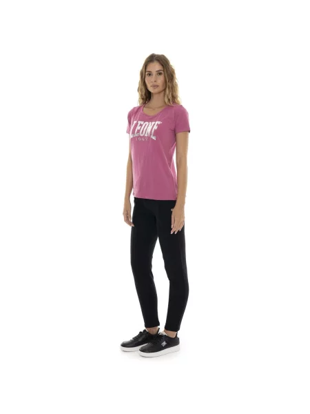 Scurt tricou Leone 1947 cu mâneci scurte roz