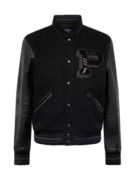 Polo Ralph Lauren Geacă de primăvară-toamnă gri grafit negru