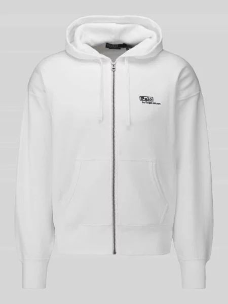 Bluza rozpinana z nadrukiem z logo Polo Ralph Lauren biała