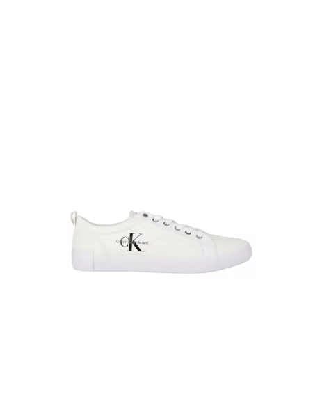 Sneakersy Calvin Klein sznurowane białe