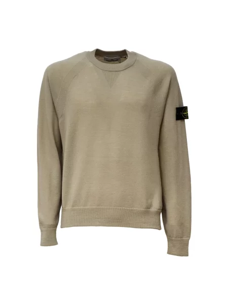 Sweter Stone Island z kamieniami beżowy
