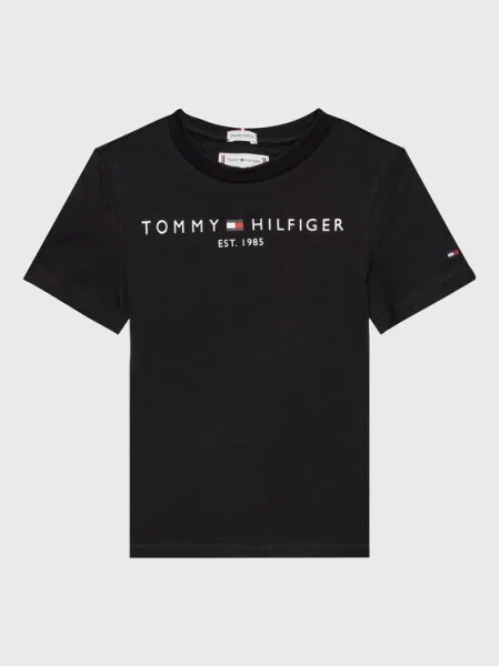 Tommy Hilfiger Marškinėliai Essential M Juoda balta