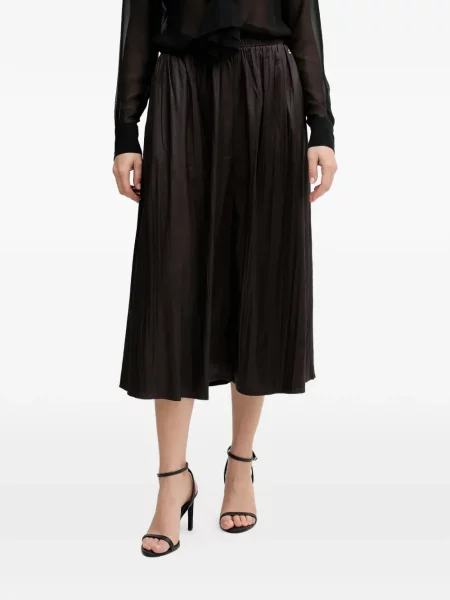Fusta plisata Pedro Del Hierro plisată până la genunchi maro
